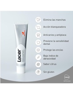 LACER PASTA BLANC PLUS 125ML BLANQUEADOR CITRUS 2