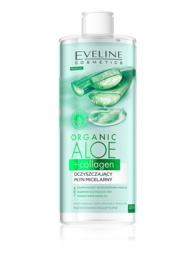 Eveline Organic Aloe + Collagen Agua Micelar 400 ml