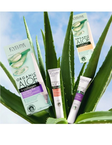 Eveline Organic Aloe + Collagen Contorno de Ojos Bolsas y Ojeras 20 ml