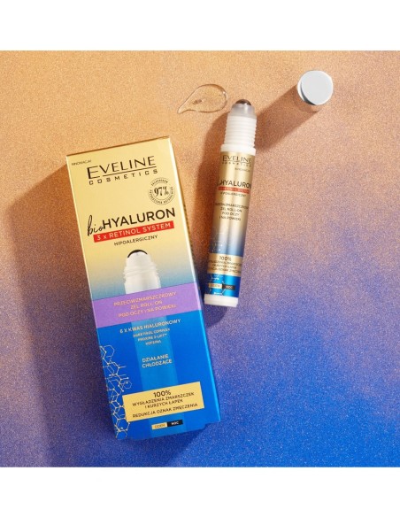Eveline 3xRetinol System Contorno de Ojos Antiarrugas Roll-On 15 ml