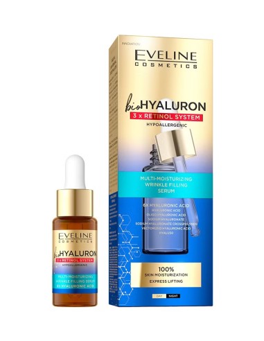 Eveline 3xRetinol System Sérum Relleno de Arrugas Multi-Hidratante 18 ml