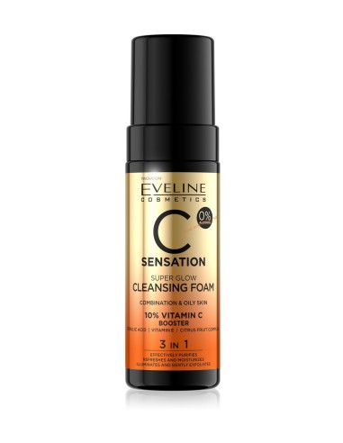 Eveline C Sensation Espuma Limpiadora Cleansing Foam 3en1 150 ml