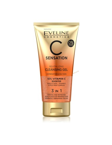 Eveline C Sensation Gel Limpiador Cleansing Wash Gel 3en1 150 ml