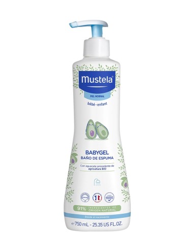 Mustela Gel de Baño Espumoso Babygel 750 ml | Drolim