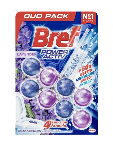 Bref Colgador WC Power Active Lavanda Pack 2