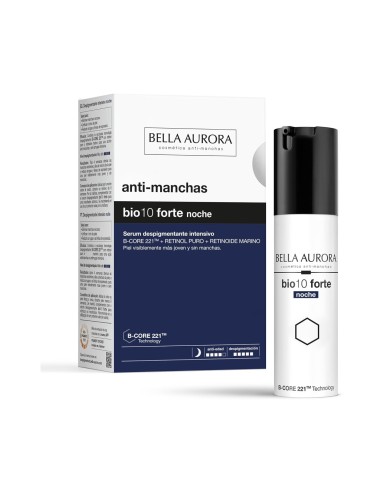 Sérum de noche bio10 forte Bella Aurora antimanchas.