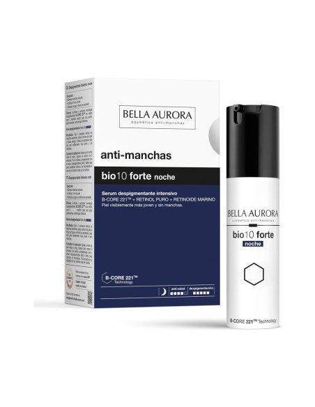 Sérum de noche bio10 forte Bella Aurora antimanchas.