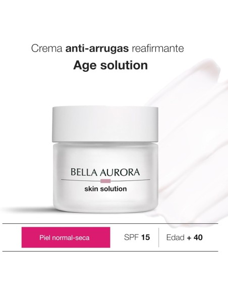 Bella Aurora Age Solution Piel Normal-Seca SPF15 50 ml