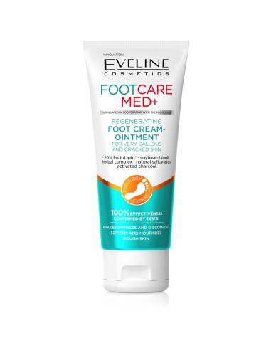 Eveline Med+ Foot Care Crema Regeneradora Pies Secos y Agrietados 100 ml