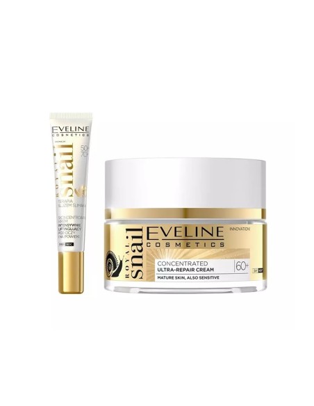 Eveline Set Facial Royal Snail 60+ Contorno de Ojos + Crema Facial