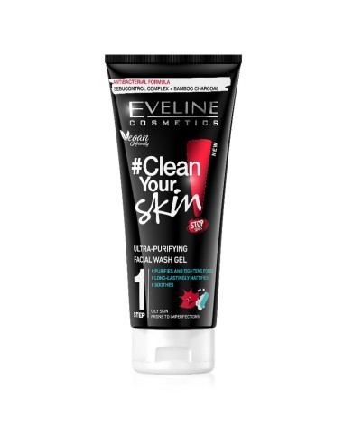 Gel Limpiador Facial Ultra Purificante Eveline Clean Skin