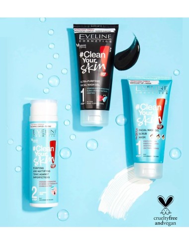 Gel Limpiador Facial Ultra Purificante Eveline Clean Skin
