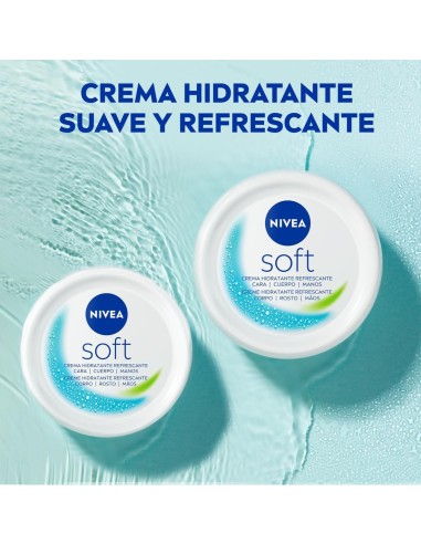 Tarro de NIVEA Soft Mini 50 ml en formato de viaje