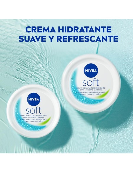 Tarro de NIVEA Soft Mini 50 ml en formato de viaje