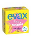 EVAX FINA Y SEGURA COMPRESA NORMAL CON ALAS 12 UDS