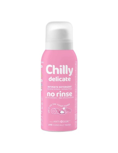 Espuma Higiene Íntima No Rinse Chilly Delicado Sin Aclarado 100 ml - Frescura Duradera