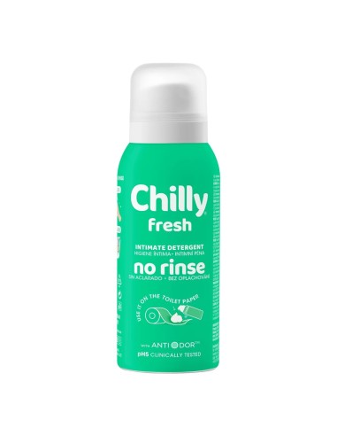 Espuma Higiene Íntima No Rinse Chilly Fresh Sin Aclarado 100 ml - Frescura Duradera