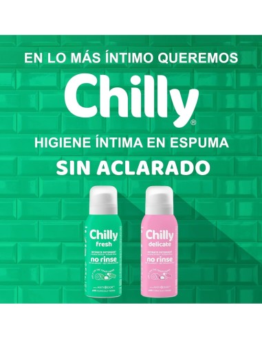 Espuma Higiene Íntima No Rinse Chilly Delicado Sin Aclarado 100 ml - Frescura Duradera