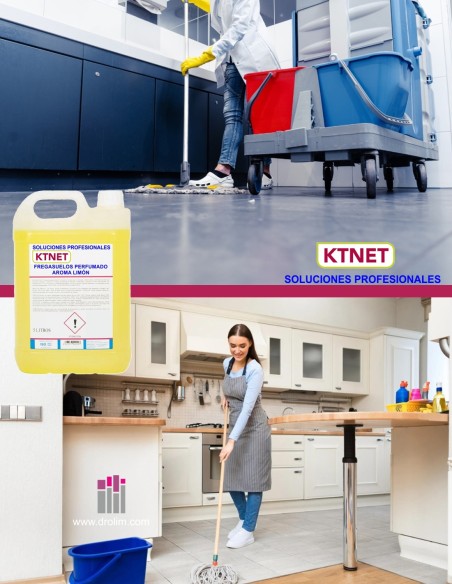 Fregasuelos Perfumado Limón KTNet pH Neutro 5L