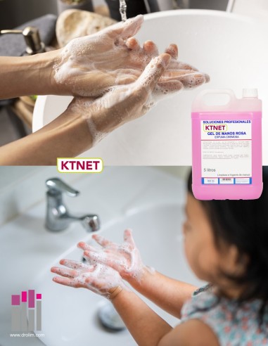 KTNet Gel de Manos Rosa Profesional 5 Litros
