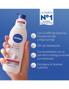 NIVEA Body Milk 400ml Repara & Cuida con Dosificador 2