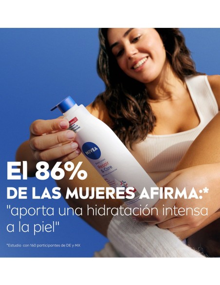 NIVEA Body Milk Reparador e Hidratante para piel seca, 400ml con dispensador