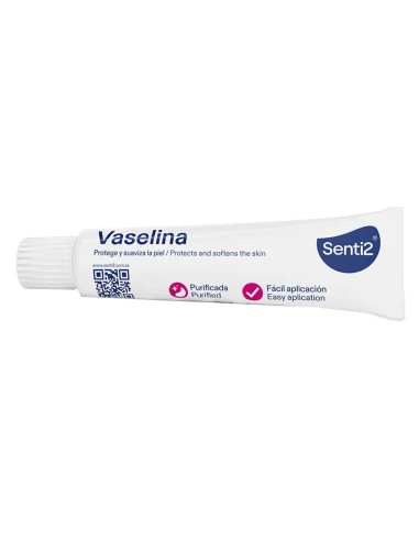 Senti2 Vaselina Purificada Tubo 20 grs  Hidratación y protección
