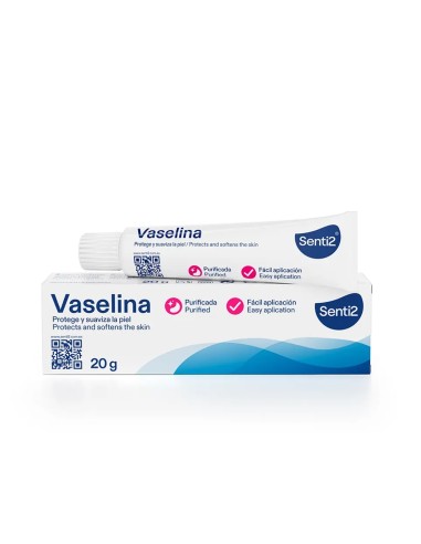 Senti2 Vaselina Purificada Tubo 20 grs  Hidratación y protección