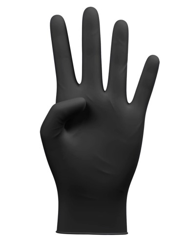 Guantes Nitrilo Negros Extreme L (100 Uds) - Sin Polvo, para Máxima Sensibilidad y Protección