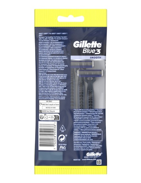 Maquinillas desechables Gillette Blue 3, afeitado cómodo y preciso en cada uso