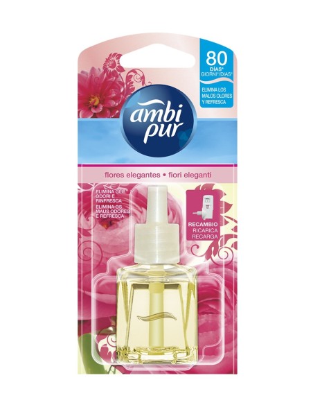 Recambio para ambientador eléctrico Ambipur Flores Elegantes de 21.5 ml