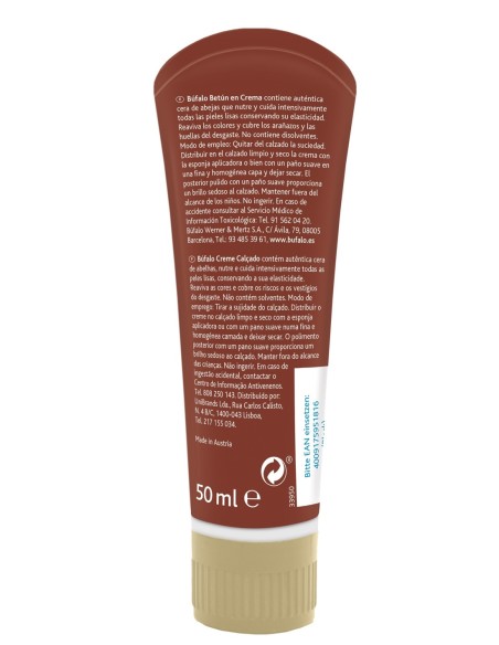 Búfalo Crema Calzado Marrón 50 ml