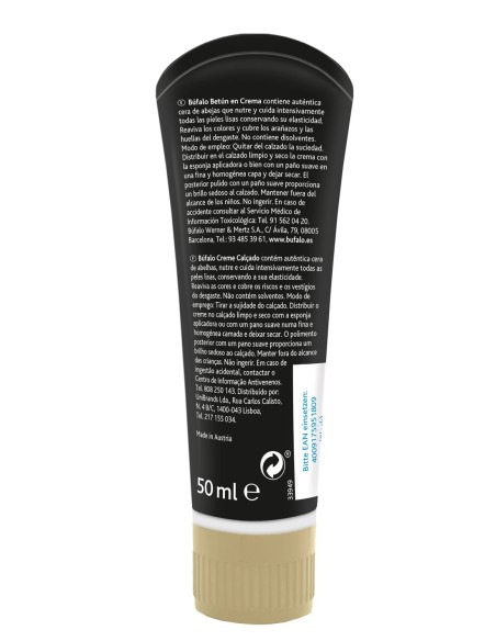 Búfalo Crema Calzado Negro 50 ml