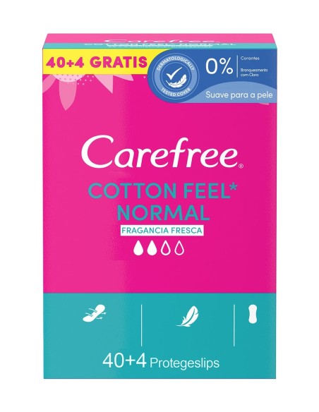 Carefree Protege Slips Cotton Fresh Normal Fragancia Fresca
