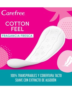Carefree Protege Slips Cotton Fresh Normal Fragancia Fresca 2