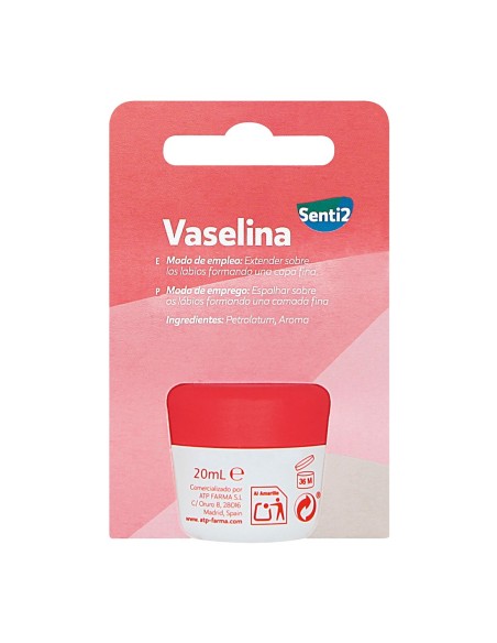 SENTI2 VASELINA FRESA TARRO 100 GRS