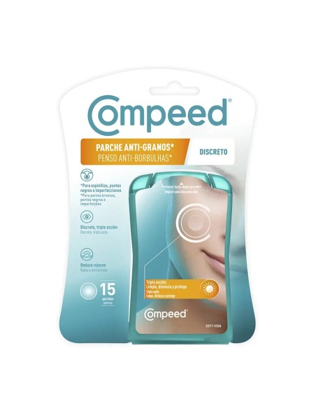 Compeed Parches Anti-Granos Limpiadores Discreto 15 Uds