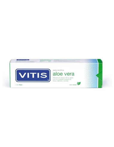 Vitis Pasta Dentífrica Aloe Vera 100 ml con Flúor (Menta)