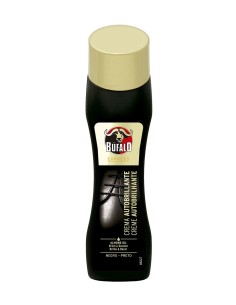 Vista frontal del producto Búfalo Express Crema Autobrillante Negra para calzado de piel lisa.