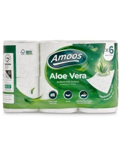 AMOOS PAPEL HIGIENICO ALOE 3 CAPAS 6 ROLLOS 2
