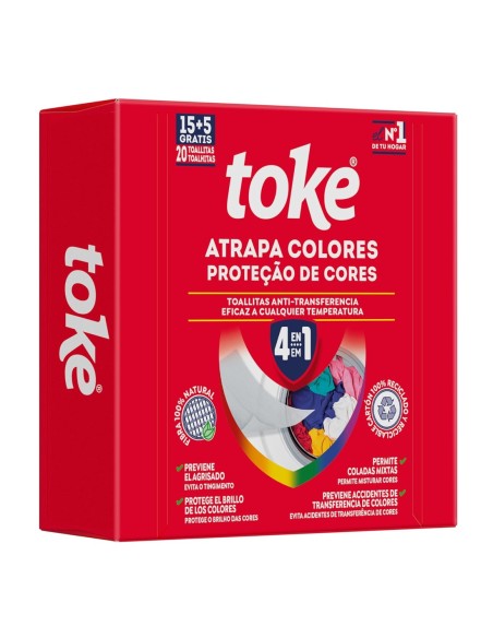 TOKE Toallitas Atrapa Colores, protege tu ropa