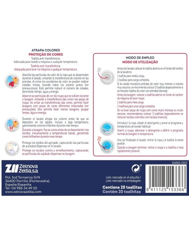 TOKE Toallitas Atrapa Colores, protege tu ropa