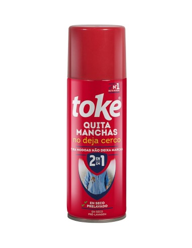 TOKE Quitamanchas en Seco 2 en 1 Spray 200 ml