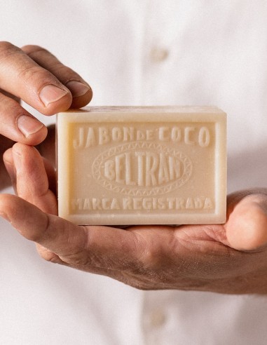 Jabón de Coco Beltrán Quitamanchas Ecológico, Pastilla 240 gr
