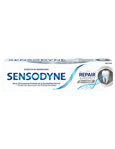 Pasta dental Sensodyne Repair and Protect Blanqueante en tubo y caja de 75 ml