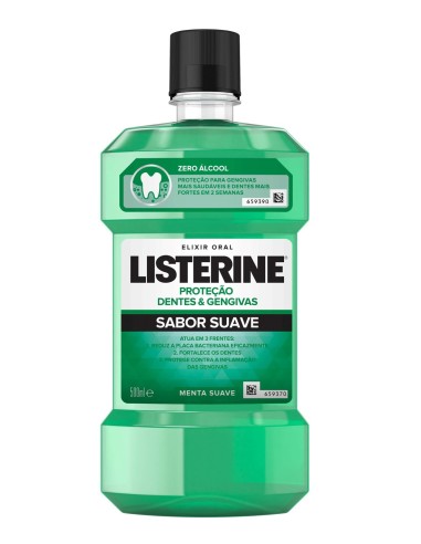 LISTERINE ENJUAGUE BUCAL 500 ML DIENTES Y ENCIAS MENTA FRESCA