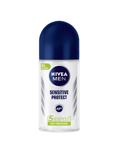 Desodorante Nivea Roll-on Sensitive Protect 50 ml | Sin Alcohol