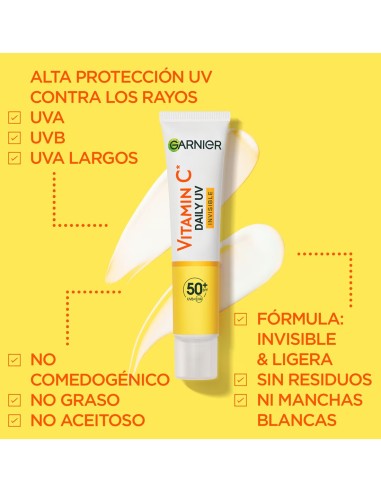 Garnier Vitamina C Fluido Antimanchas Invisible SPF50+ 40 ml
