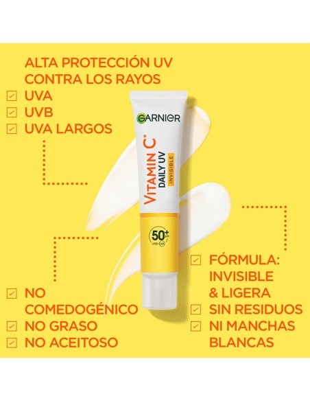 Garnier Vitamina C Fluido Antimanchas Invisible SPF50+ 40 ml