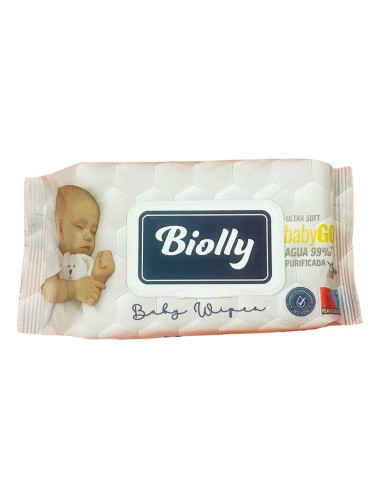 Biolly Toallitas Bebé Ultra Soft 80 uds - 0% Alcohol